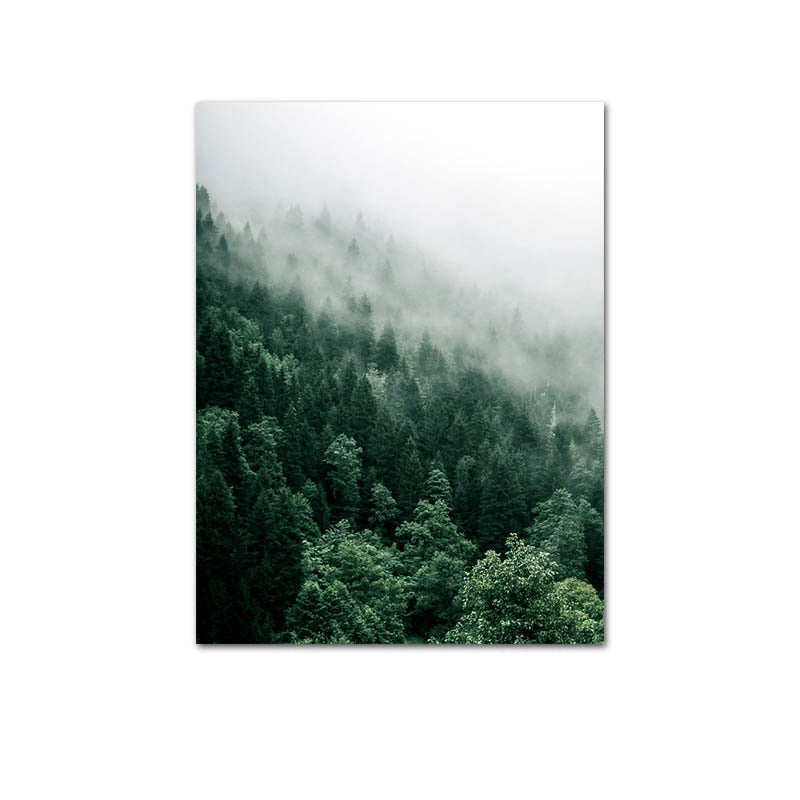 Misty Forest Canvas Art