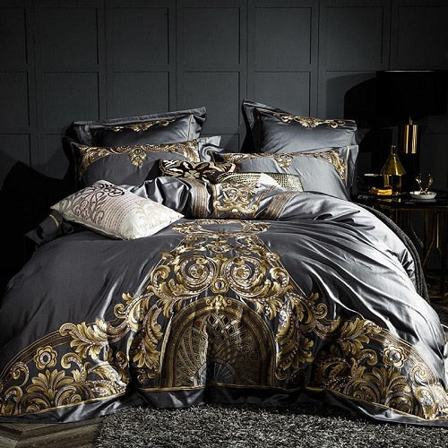 Basalt Palace Duvet Cover Bedding Set