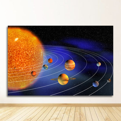 Meteorite Earth Galaxy Universe Wall Art Canvas