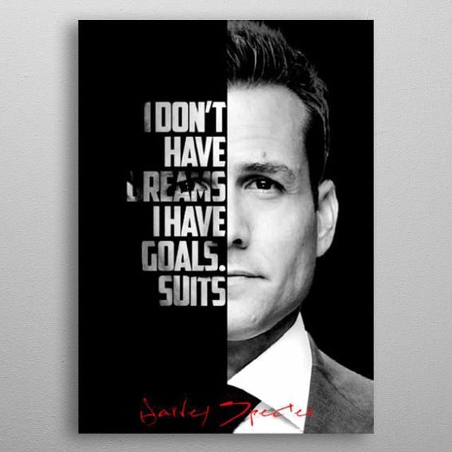 Harvey Specter Motivation Canvas Art