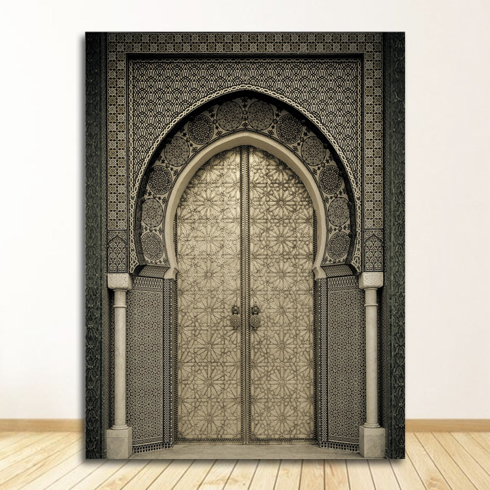 Moroccan Arch Islamic Canvas Art