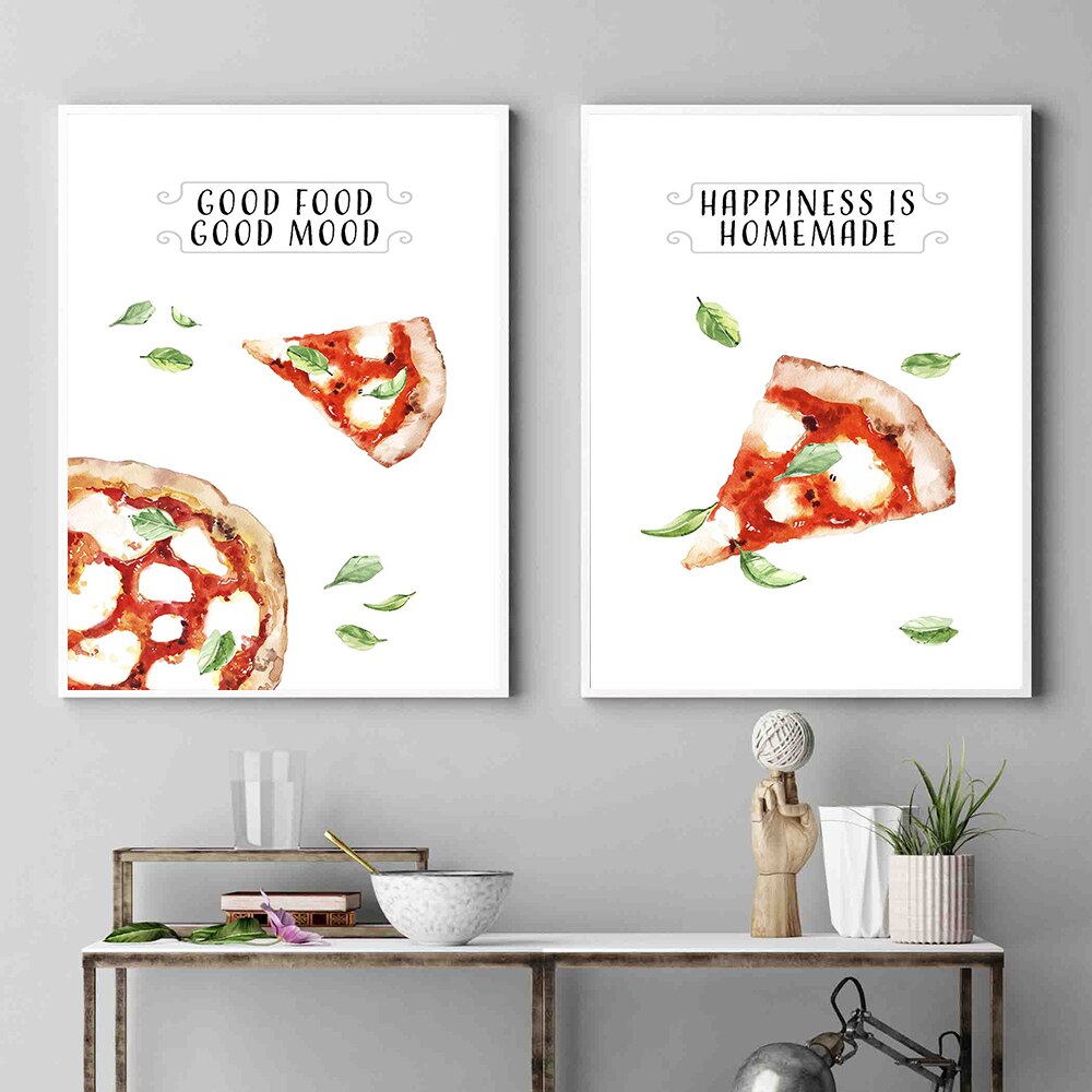 Italian Gourmet Pizza Canvas Art