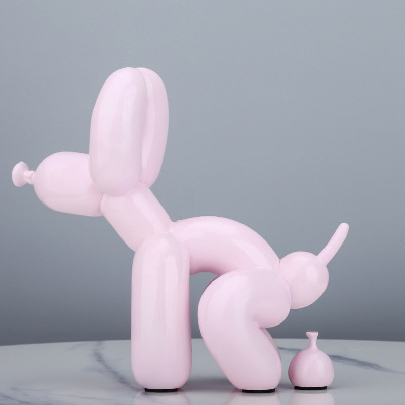 Poop Balloon Dog Statue