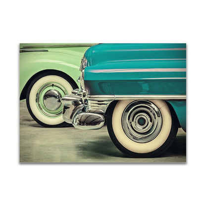 Retro Tosca Car Canvas Art