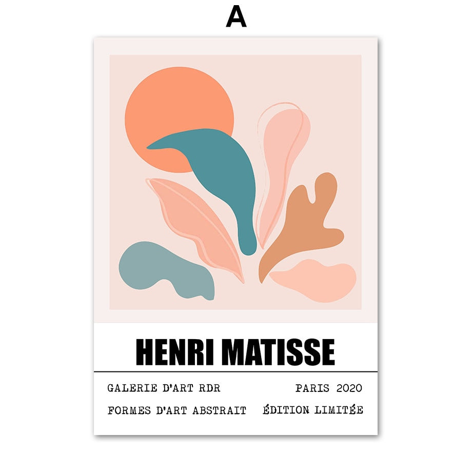 Matisse Abstract Leaves Canvas Art