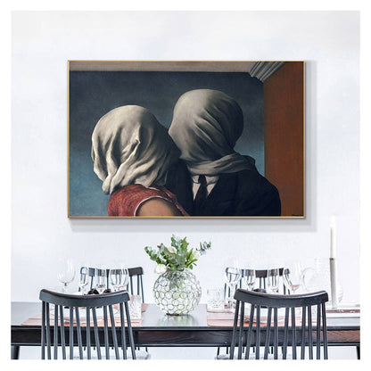 The Lovers by Ren? Magritte Canvas Art