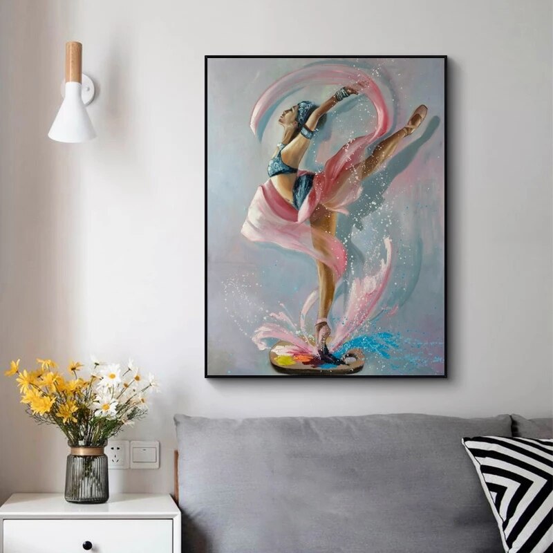 Graceful Ballet Dancer Canvas Art