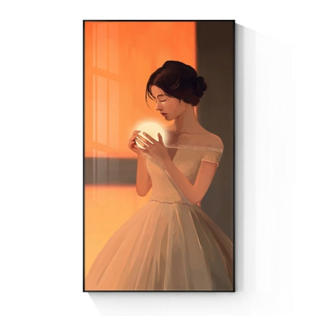 Woman With Butterfly Canvas Art