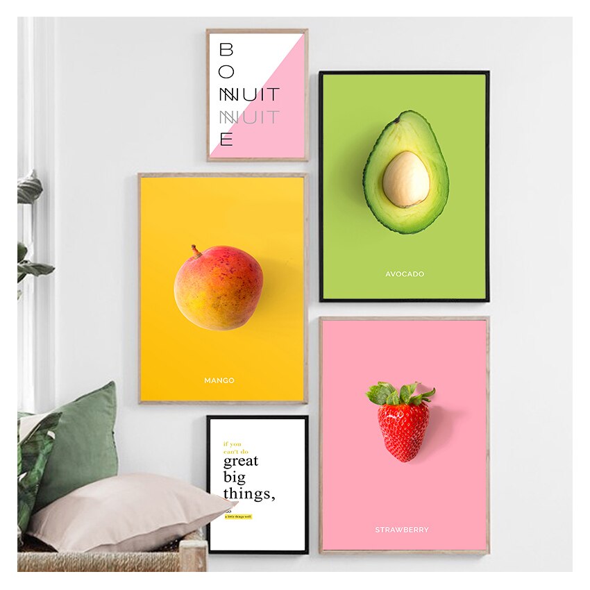 Fruit Poster Kitchen Canvas Art