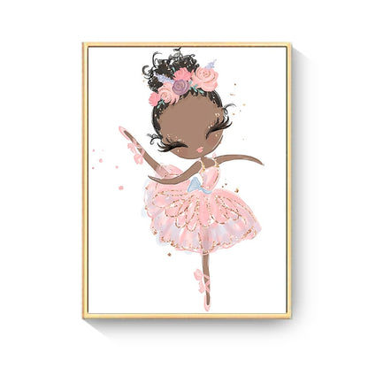 Nursery Room Dancing Girl Canvas Art