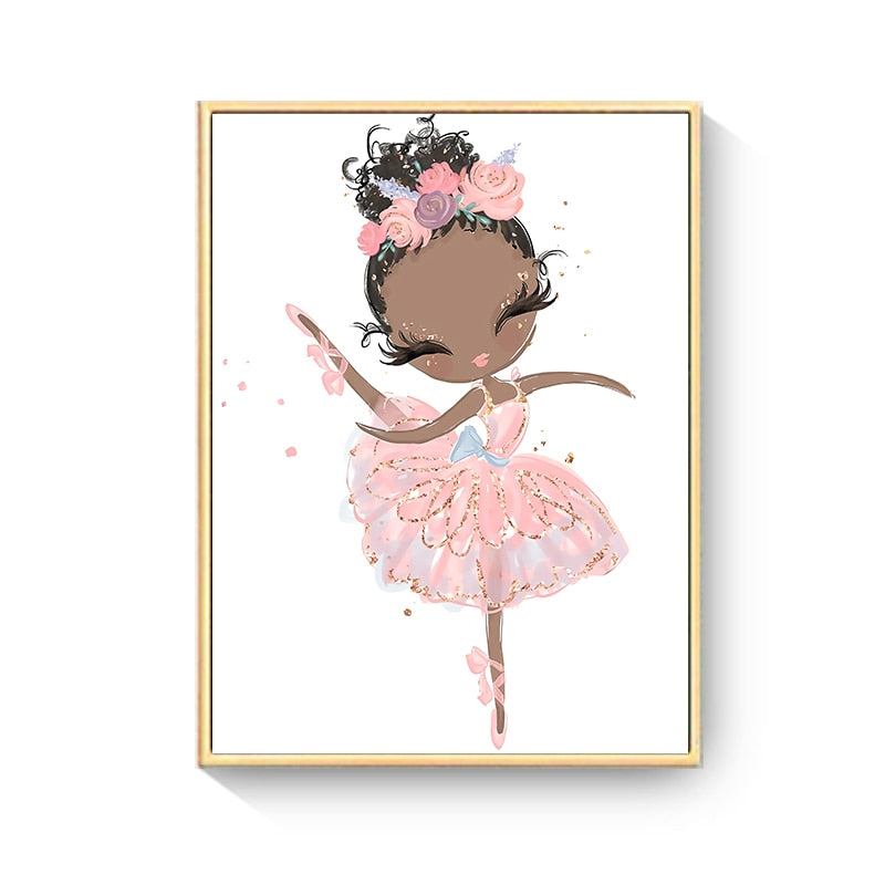 Nursery Room Dancing Girl Canvas Art