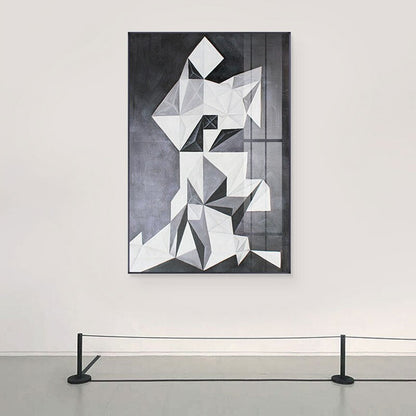 Black and White Geometric Canvas Art