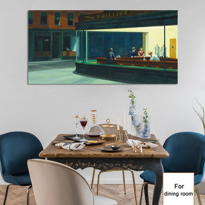 Nighthawks by Edward Hopper Canvas Art