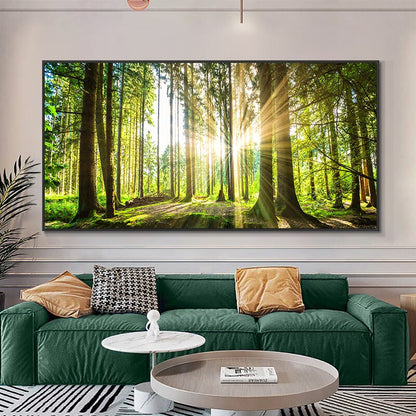 Forest Sunshine Canvas Art