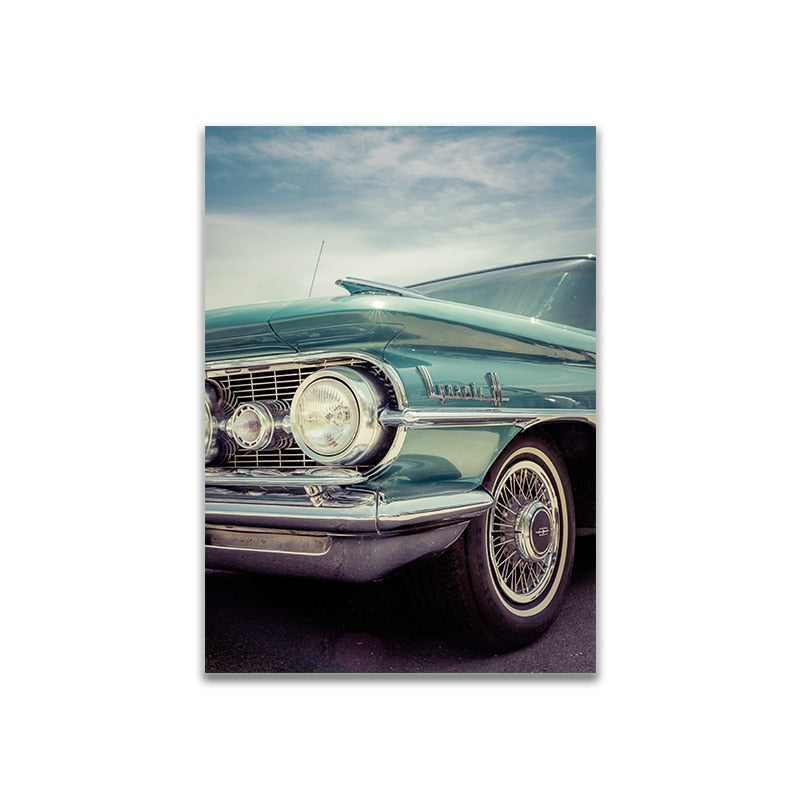 Retro Tosca Car Canvas Art