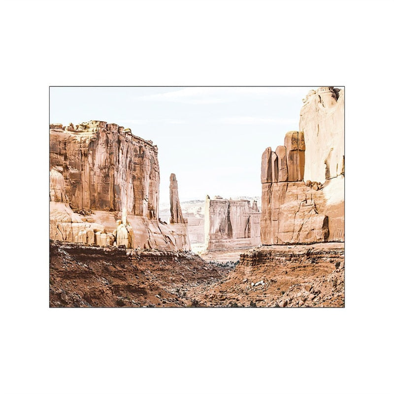 Desert Landscape Cactus Canvas Art