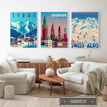 European Cities Travel Canvas Art