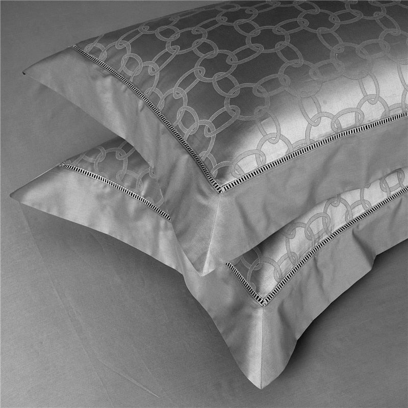 Mercury Jacquard Duvet Cover Bedding Set