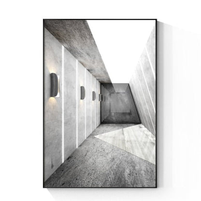 Wall Lighting Visual Building Canvas Art