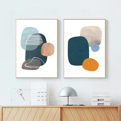 Abstract Color Block Wall Art Canvas