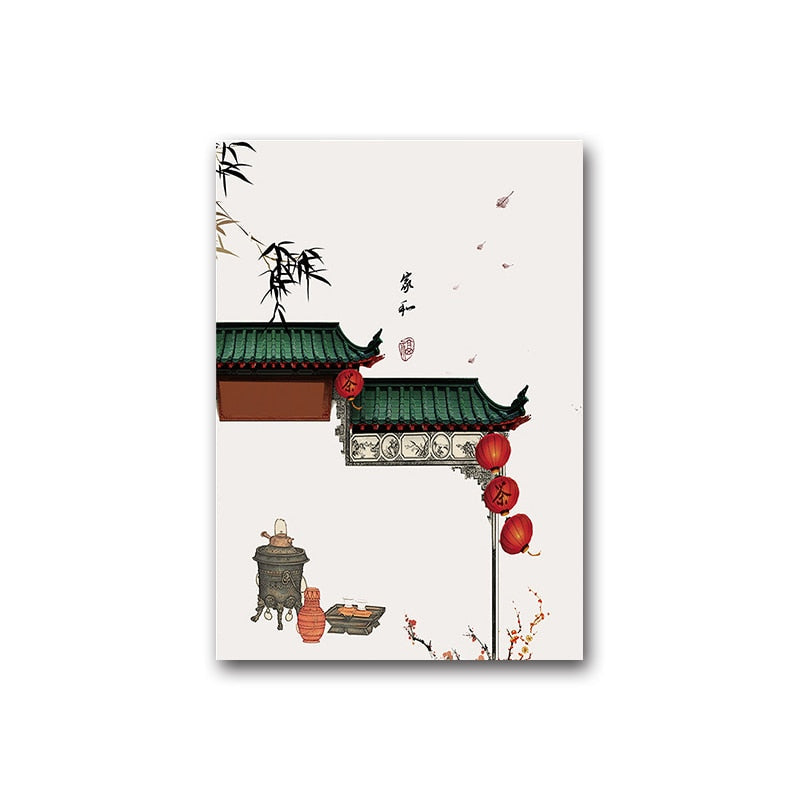 Chinese Ancient City Wall Canvas Art