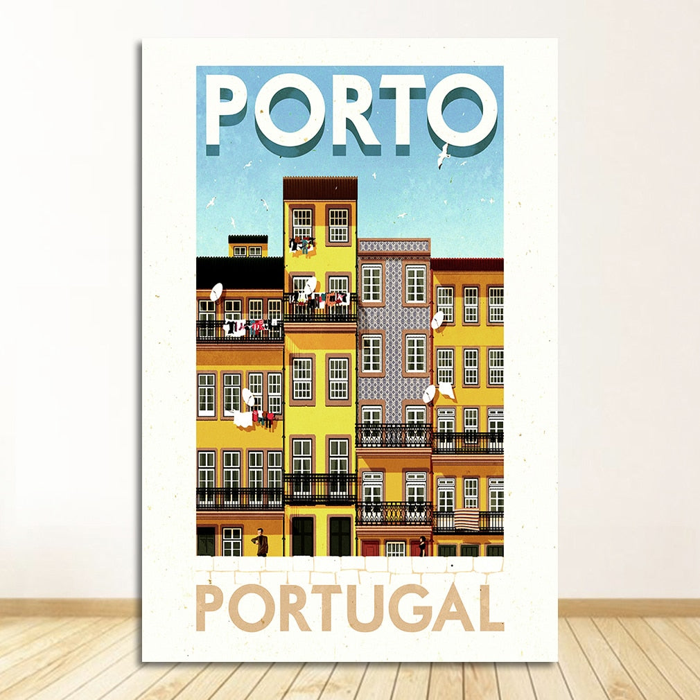 Portugal Poster Canvas Art