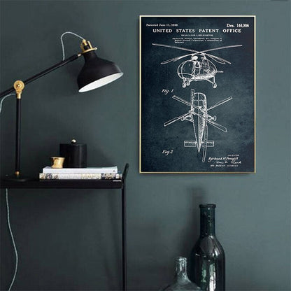 Aircraft Anatomy Canvas Art