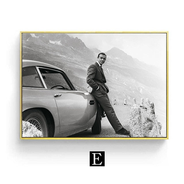 James Bond 007 Movie Poster Canvas Art