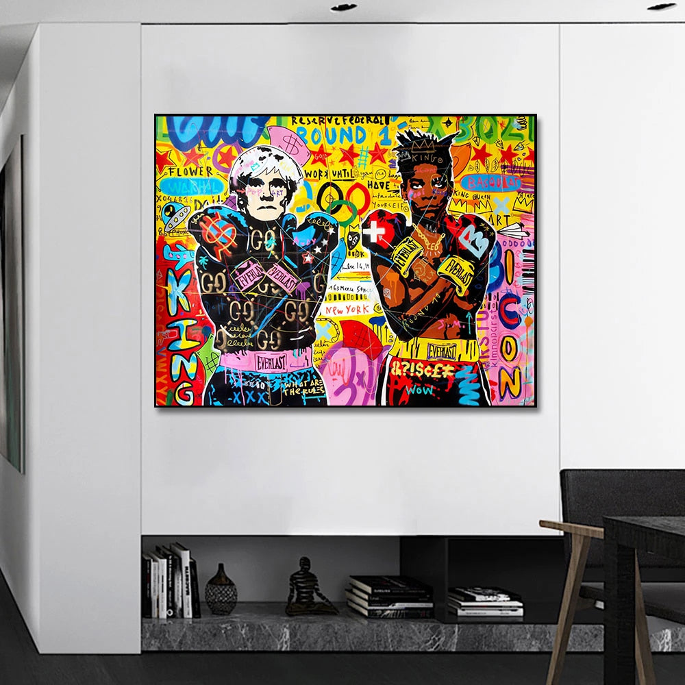 Graffiti Boxer Boys Canvas Art