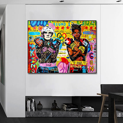 Graffiti Boxer Boys Canvas Art