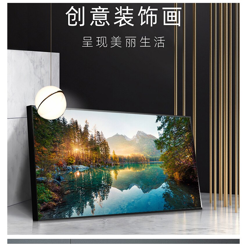 Sunshine Forest Lake Canvas Art