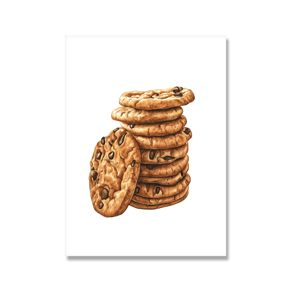 Cookies Pancakes Avocado Canvas Art