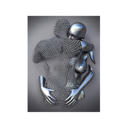 Metal Figure Canvas Art