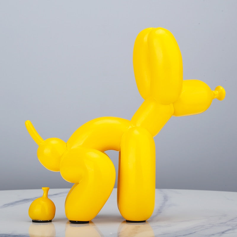 Poop Balloon Dog Statue