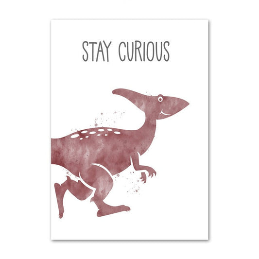 Cute Dinosaur Canvas Art