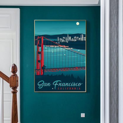 San Francisco Golden Gate Bridge Canvas Art