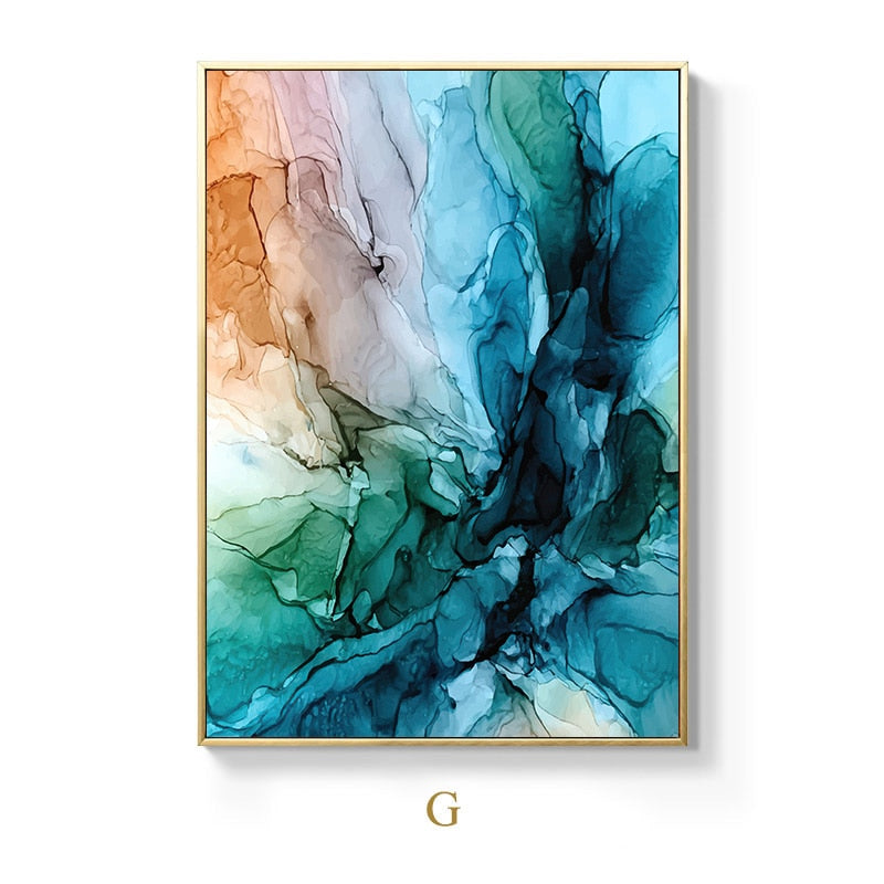 Colorful Abstract Cloud Canvas Art