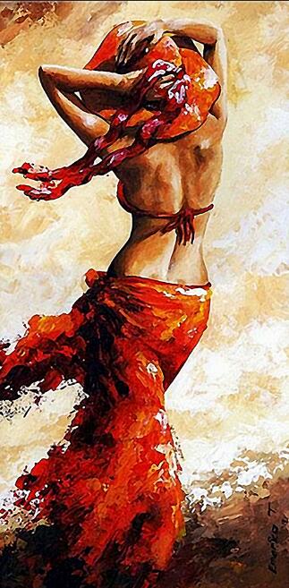 African Woman Oil Painting Canvas Art