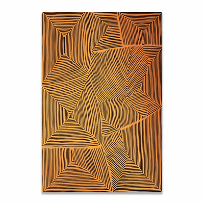 Abstract Lamination Africa Ground Canvas Art