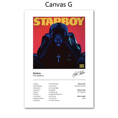 Born To Die Starboy Album Cover Canvas Art