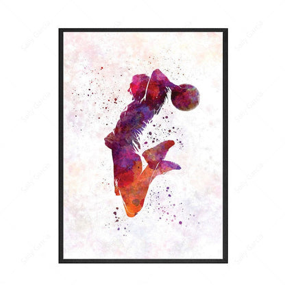 Basketball Gesture Canvas Art