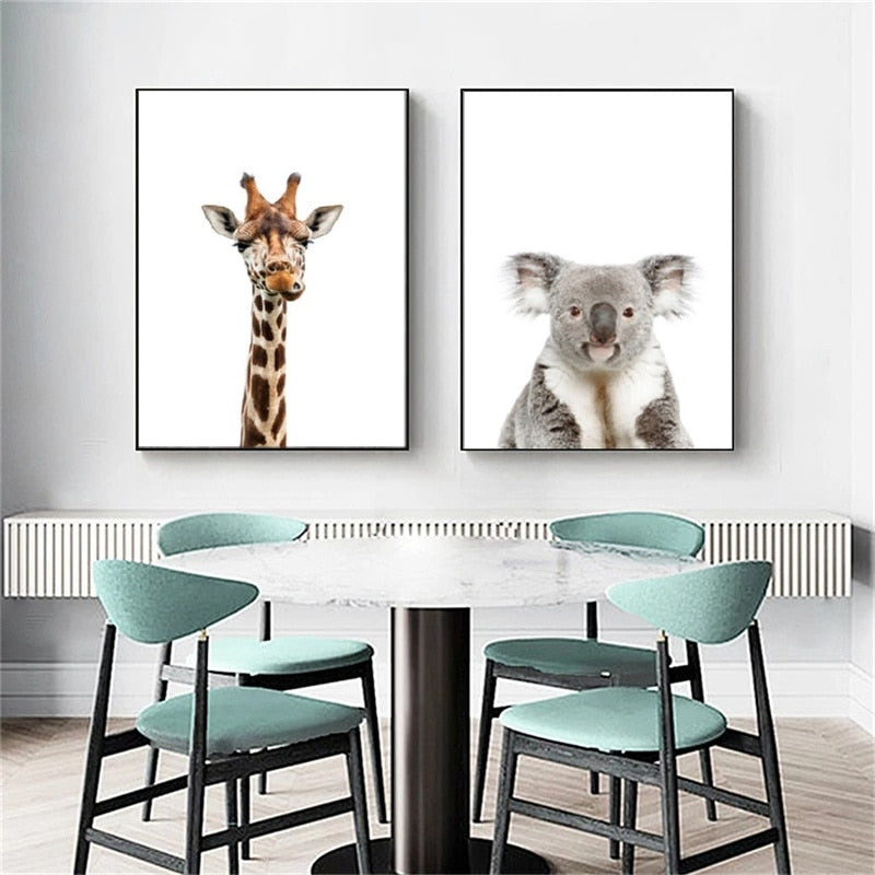 Cute Animal Hakuna Matata Canvas Art