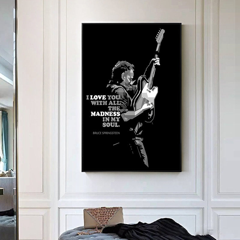 Bruce Springsteen Canvas Art