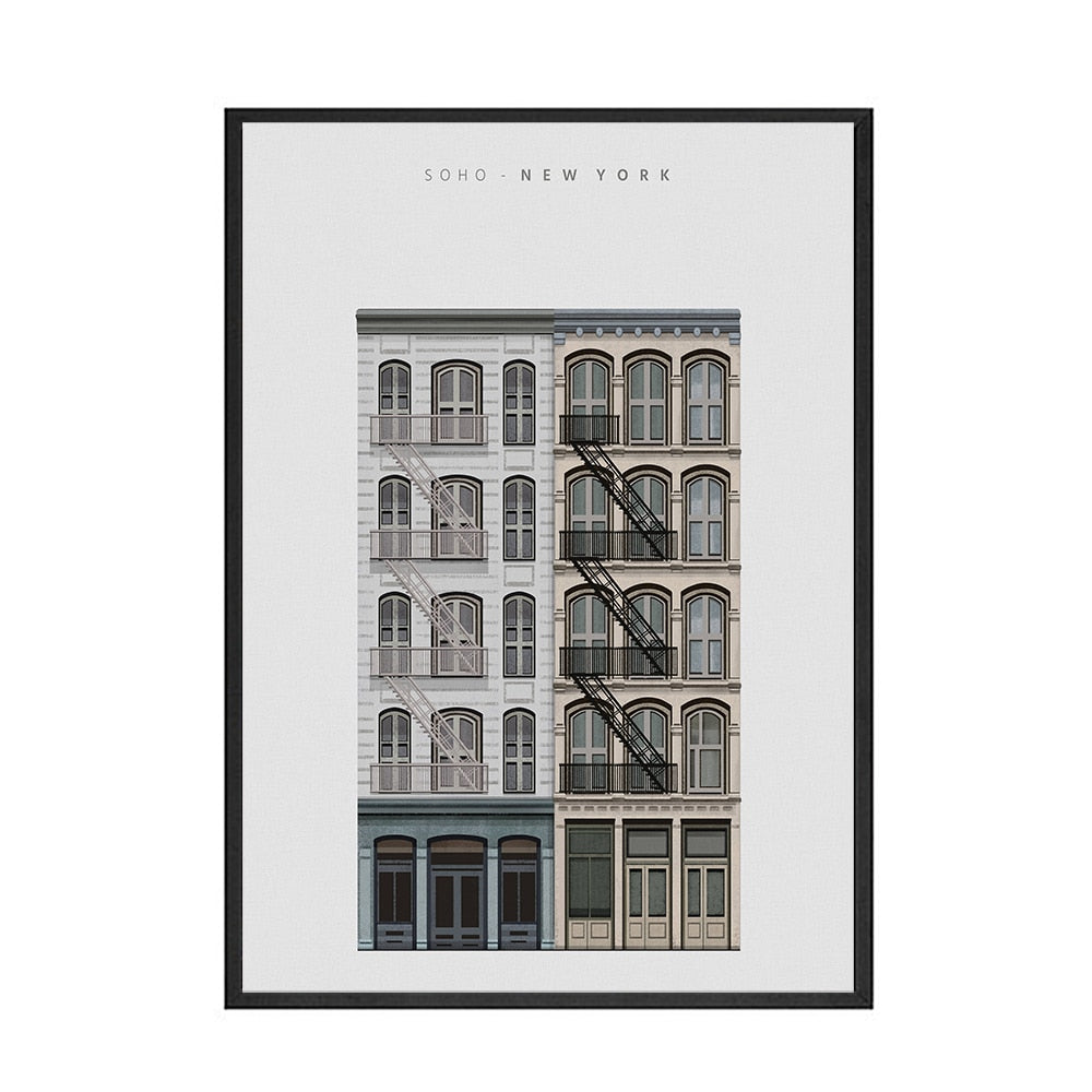 Cities Architectural Style Canvas Art