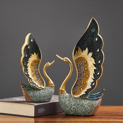 Swan Decoration Resin Figurines