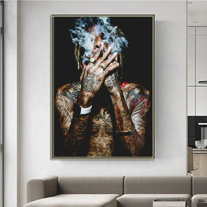 Wiz Khalifa Rapper Canvas Art