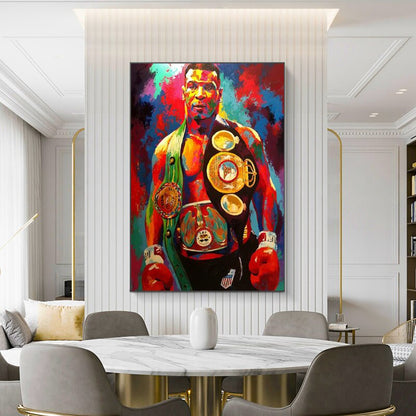 Boxing Champion Mike Tyson Canvas Art