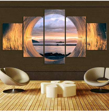 Sunset Ocean View Canvas Art