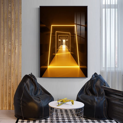 Modern Lights in the Hallway Canvas Art