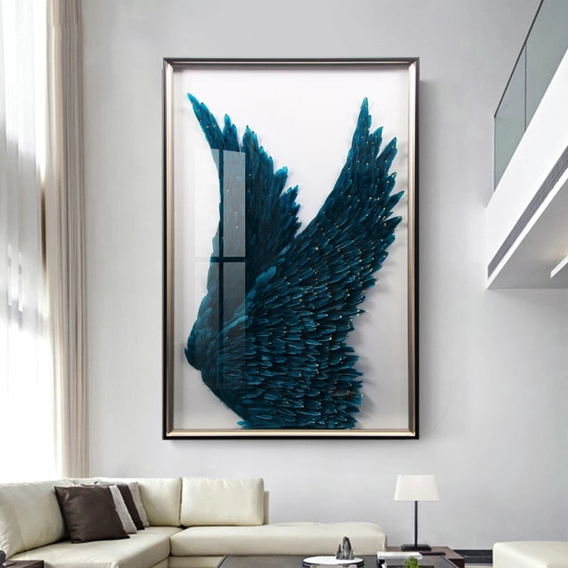 Blue Wings Canvas Art